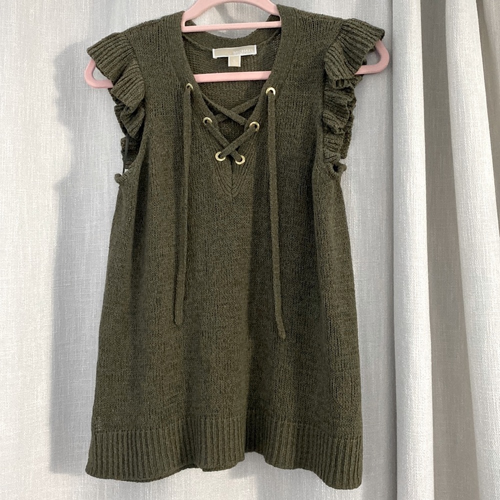 Michael Kors sleeveless ruffle top